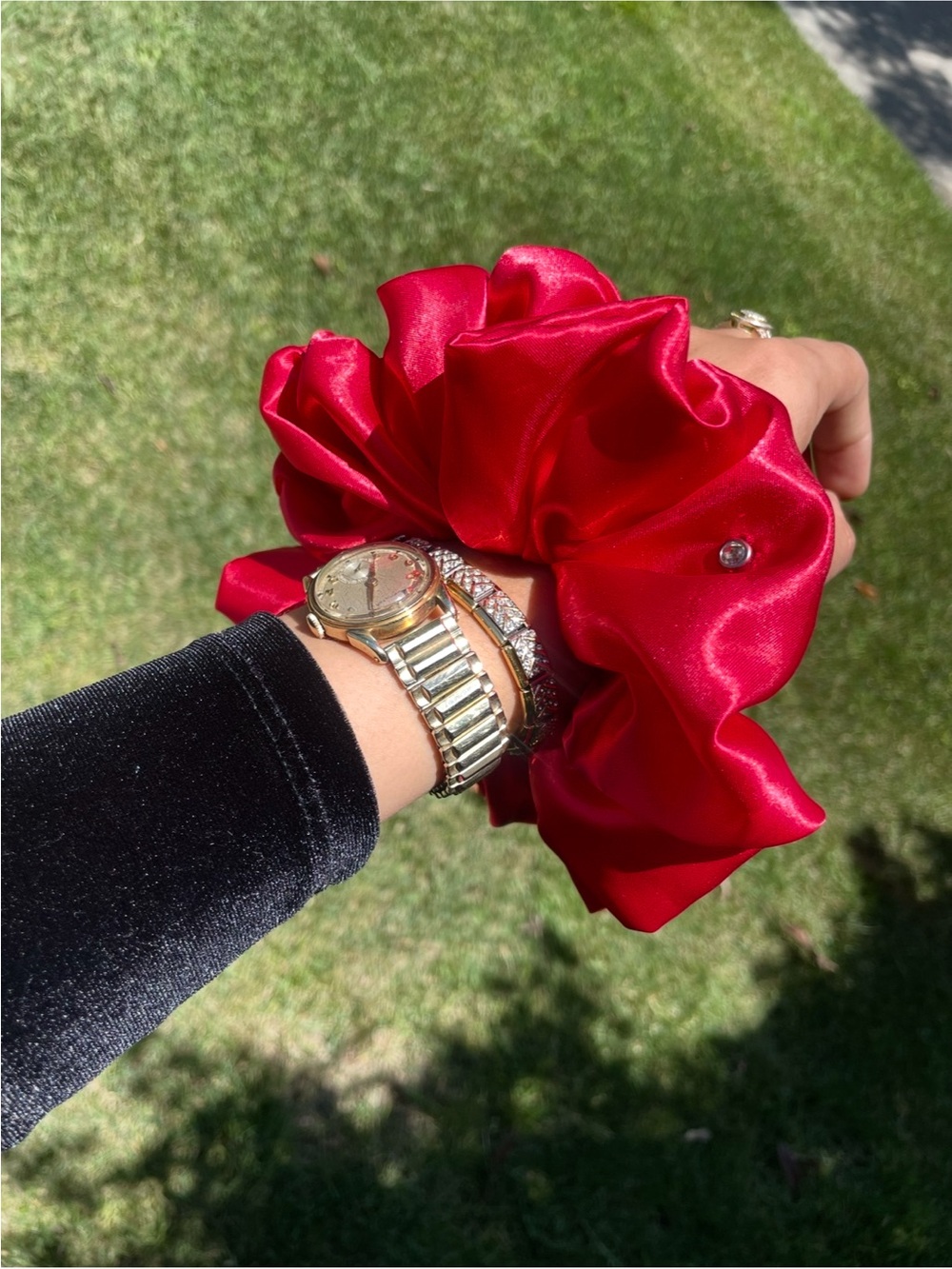Oversized Satin Scrunchie set